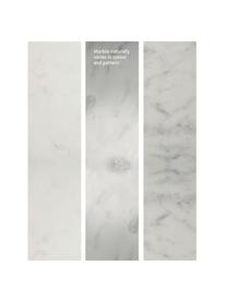 Set 2 tavolini in marmo Blake, Struttura: metallo rivestito, Bianco marmorizzato, dorato, Set in varie misure
