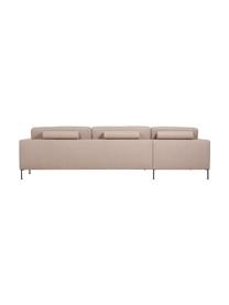 Rohová sedačka s kovovými nohami Cucita (4místná), Taupe, Š 302 cm, H 163 cm, levé rohové provedení