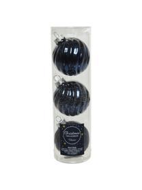 Palline di Natale Gabriela Ø 6 cm, 3 pz, Vetro, Blu scuro, Ø 6 cm