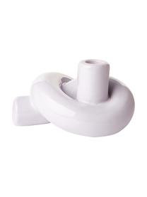 Svícen Nodo, Kamenina, Fialová, lesklá, Š 16 cm, V 9 cm