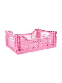 Klappbox Baby Pink, stapelbar, medium, Kunststoff, Pink, B 40 x H 14 cm