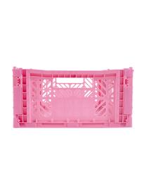 Cesto medio pieghevole e impilabile Baby Pink, Materiale sintetico, Rosa, Larg. 40 x Alt. 14 cm