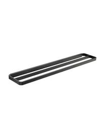 Handdoekenhouder Rim van metaal, Gecoat aluminium, Zwart, B 70 x H 3 cm