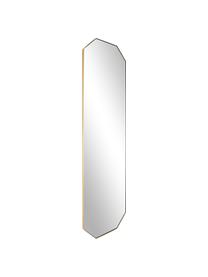 Eckiger Wandspiegel Isabella, Rahmen: Metall, Spiegelfläche: Spiegelglas, Rückseite: Mitteldichte Holzfaserpla, Goldfarben, B 40 x H 140 cm