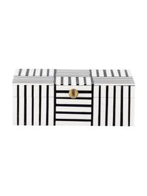 Škatuľka na bižutériu Neoma, Čierna, biela, Š 20 x V 7 cm