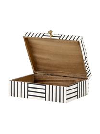 Sieradendoos Neoma, Zwart, wit, B 20 x H 7 cm