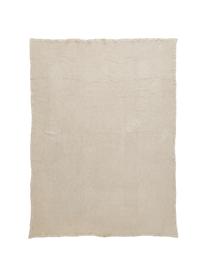 Narzuta z piki waflowej z bawełny Lois, 100% bawełna, Beżowy, S 180 x D 260 cm (do łóżek o wymiarach od 140 x 200 cm)