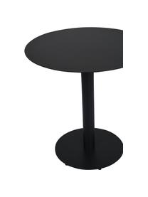 Mesa para exterior de metal Troy, Metal recubierto, Negro, Ø 70 x Al 72 cm