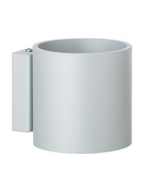 Kleine Wandleuchte Roda in Grau, Lampenschirm: Aluminium, pulverbeschich, Grau, 10 x 10 cm