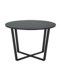 Okrúhly stôl s mramorovým vzhľadom Amble, Ø 110 cm, Mramorová čierna, Ø 110 x V 75 cm