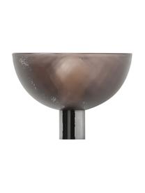 Dimmbare LED-Wandleuchte Fata, Kunststoff, Braun, Chromfarben, B 16 x T 17 cm