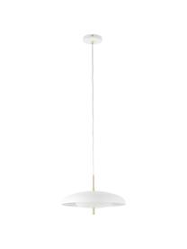 Lampa wisząca Mathea, Biały, odcienie mosiądzu, Ø 38 x W 8 cm