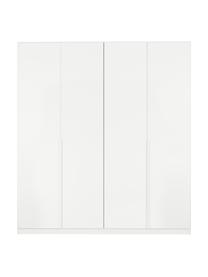 Drehtürenschrank Mia in Weiß, 4-türig, Holzwerkstoff, beschichtet, Weiß, B 181 x H 210 cm