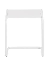 Stolik pomocniczy ogrodowy z metalu Club, Blat: metal malowany proszkowo, Stelaż: aluminium, malowane prosz, Biały, S 40 x G 40 cm