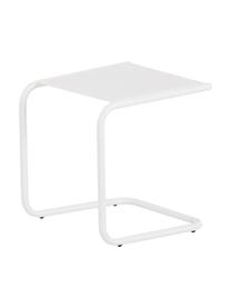 Stolik pomocniczy ogrodowy z metalu Club, Blat: metal malowany proszkowo, Stelaż: aluminium, malowane prosz, Biały, S 40 x G 40 cm