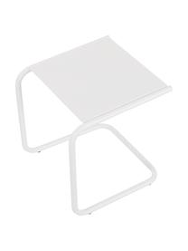 Stolik pomocniczy ogrodowy z metalu Club, Blat: metal malowany proszkowo, Stelaż: aluminium, malowane prosz, Biały, S 40 x G 40 cm