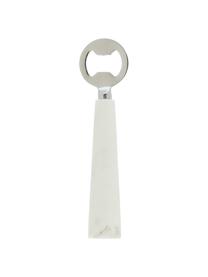 Décapsuleur en marbre Bluma, Blanc, marbré, larg. 3 x haut. 18 cm