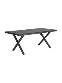 Garten-Esstisch Leone, Tischplatte: Holz, Gestell: Metall, beschichtet, Schwarz, B 200 x T 100 cm