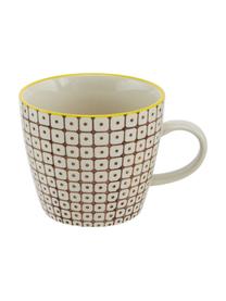 Tassen Carla mit kleinem Muster, 6er-Set, Steingut, Bunt, Ø 10 x H 8 cm, 300 ml