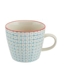 Tassen Carla mit kleinem Muster, 6er-Set, Steingut, Bunt, Ø 10 x H 8 cm, 300 ml