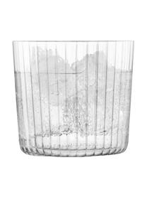 Szklanka ze szkła dmuchanego Gio, 4 szt., Szkło, Transparentny, Ø 8 x W 7 cm, 310 ml