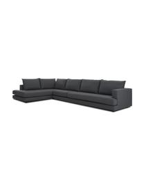 Canapé d'angle XL Tribeca, Tissu anthracite, larg. 405 x prof. 228 cm, méridienne à gauche