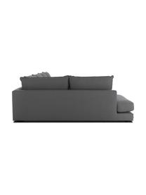 Canapé d'angle XL Tribeca, Tissu anthracite, larg. 405 x prof. 228 cm, méridienne à gauche