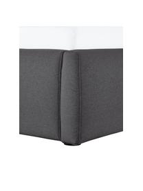 Cama tapizada Cloud, Tapizado: tejido finamente texturiz, Estructura: madera maciza de pino con, Tejido gris antracita, An 140 x L 200 cm