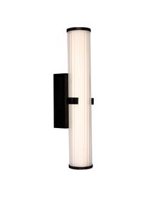 Aplique de baño LED de vidrio opalino Clamp, Pantalla: vidrio opalino, Negro, blanco, An 9 x F 14 cm