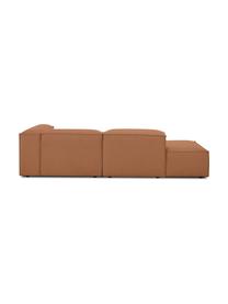 Szezlong modułowy Lennon, Tapicerka: 100% poliester Dzięki tka, Stelaż: lite drewno sosnowe, cert, Nogi: tworzywo sztuczne, Nugat, S 269 x G 119 cm, oparcie po prawej