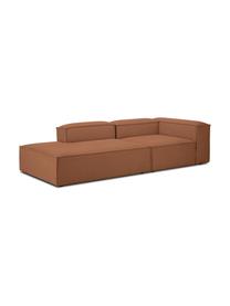 Szezlong modułowy Lennon, Tapicerka: 100% poliester Dzięki tka, Stelaż: lite drewno sosnowe, cert, Nogi: tworzywo sztuczne, Nugat, S 269 x G 119 cm, oparcie po prawej
