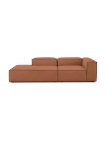 Szezlong modułowy Lennon, Tapicerka: 100% poliester Dzięki tka, Stelaż: lite drewno sosnowe, cert, Nogi: tworzywo sztuczne, Nugat, S 269 x G 119 cm, oparcie po prawej