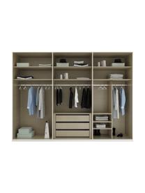 Drehtürenschrank Skat Shine mit beleuchteten Glastüren, Griffe: Metall, beschichtet, Anthrazit, B 301 x H 223 cm