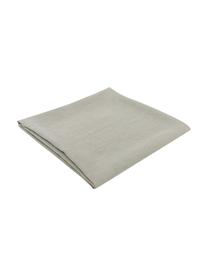 Mantel de lino Heddie, 100% lino, Gris verdoso, De 4 a 6 comensales (An 145 x L 200 cm)
