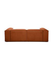 Modulares Sofa Lennon (3-Sitzer), Bezug: Polyester Der hochwertige, Gestell: Massives Kiefernholz, FSC, Füße: Kunststoff, Webstoff Terrakotta, B 238 x T 119 cm