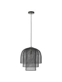 Lampa wisząca z metalu Louie, Czarny, Ø 40 x W 43 cm