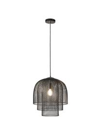 Lampada a sospensione in metallo Louie, Nero, Ø 40 x Alt. 43 cm