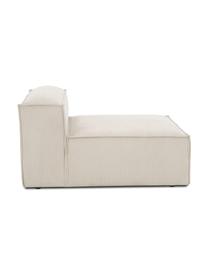 Chauffeuse pour canapé modulable en velours côtelé Lennon, Velours côtelé beige, larg. 89 x prof. 119 cm