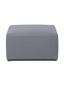 Poggiapiedi da divano da esterno in tessuto grigio scuro Simon, Rivestimento: 88% poliestere, 12% polie, Struttura: piastra serigrafica, impe, Tessuto grigio scuro, Larg. 75 x Alt. 42 cm