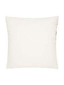 Vyšívaný povlak na polštář s norským vzorem Orkney, 100% bavlna, Červená, bílá, Š 45 cm, D 45 cm