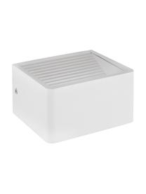 Applique a LED da esterno Doninni, Struttura: alluminio, Bianco, Larg. 14 x Alt. 8 cm