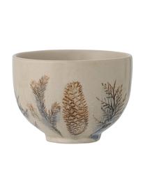 Schälchen Hollie aus Steingut mit Gräser-Motiv, 2 Stück, Steingut, Beige, Blau, Braun, gemustert, Ø 12 x H 8 cm