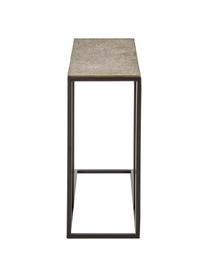 Mesa auxiliar Edge, estilo industrial, Tablero: metal con pintura en polv, Estructura: metal con pintura en polv, Latón, negro, An 43 x Al 52 cm