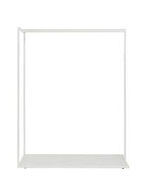 Tringle blanche à vêtements aspect marbré Pacey, Blanc, larg. 120 x haut. 152 cm