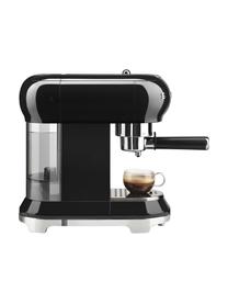 Espressomaschine 50's Style in Schwarz, Schwarz, glänzend, B 33 x H 33 cm