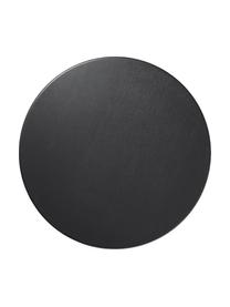 Tavolo rotondo con struttura scanalata Nelly, in diverse dimensioni, Impiallacciato in legno di frassino, con pannelli di fibra a media densità (MDF), certificato FSC, Nero, Ø 115 x Alt. 75 cm