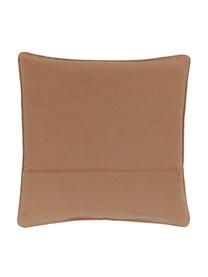 Poszewka na poduszkę z bawełny Blaki, 100% bawełna, Brązowy, kremowobiały, S 45 x D 45 cm