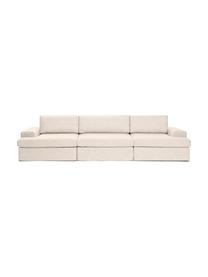 Sofá modular Russell (3 plazas), Tapizado: 100% algodón Alta resiste, Tapizado: relleno de espuma, Estructura: madera contrachapada de p, Patas: plástico, Tejido beige, An 309 x Al 77 cm