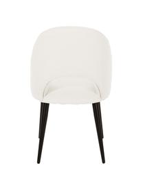 Polstrovaná židle z tkané látky Rachel, Krémově bílá, Š 53 cm, H 57 cm