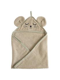 Ręcznik dla dzieci z bawełny organicznej Mouse, 100% bawełna organiczna z certyfikatem GOTS, Greige, S 72 x D 72 cm